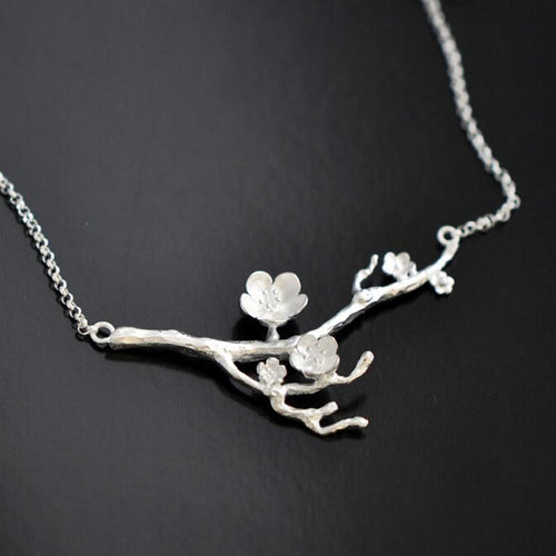 Cherry Blossom Branch Necklace