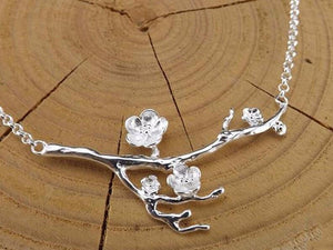 Cherry Blossom Branch Necklace