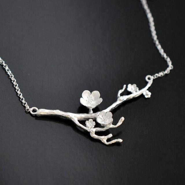 Cherry Blossom Branch Necklace